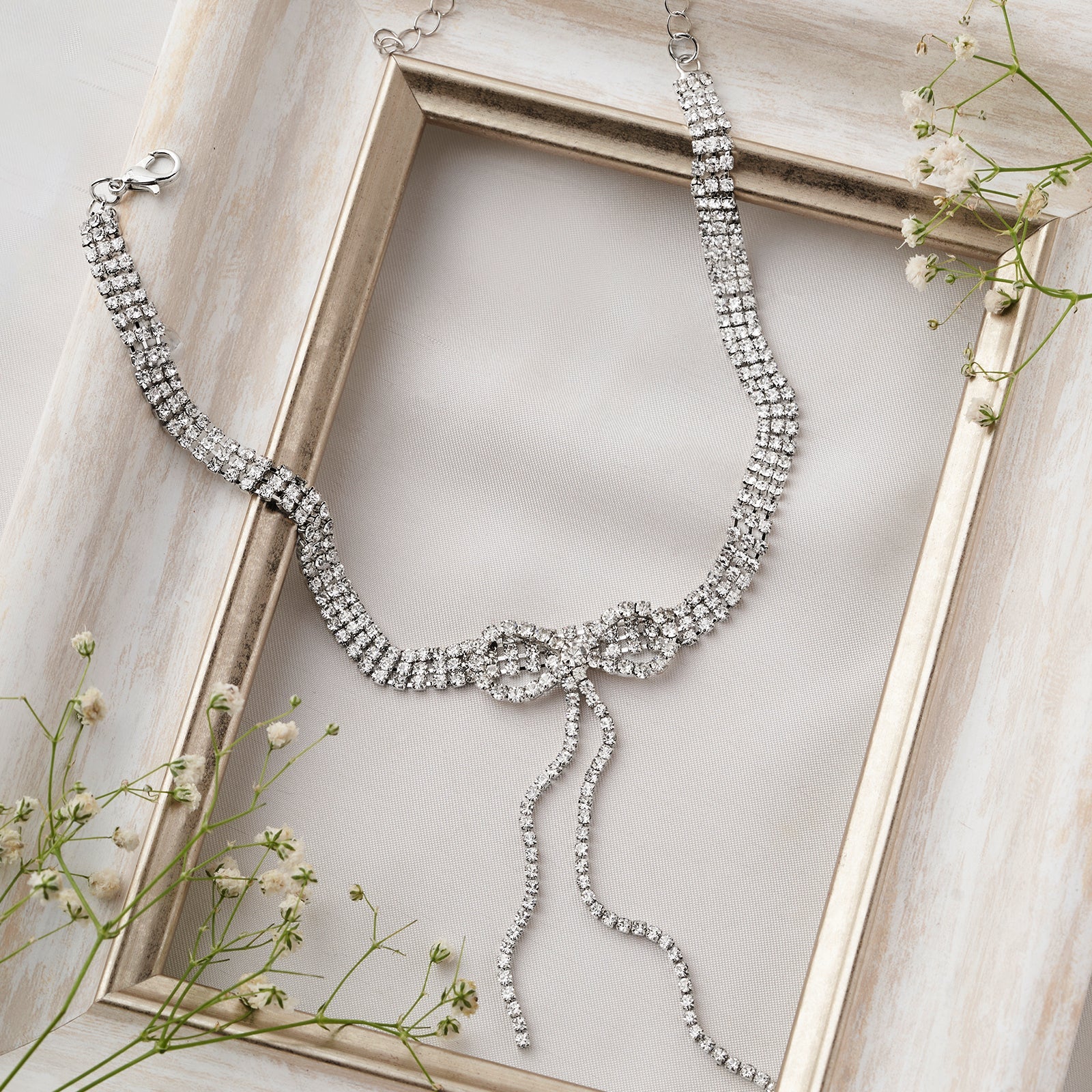 Delphine Bow Style Necklace