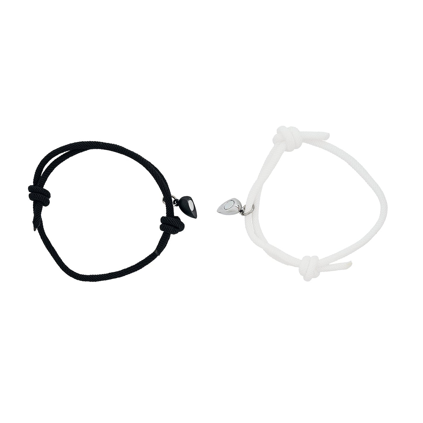 Love Story Black And White Couple Beaded Bracelet