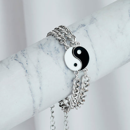 Begin Again White Couple Beaded Bracelet