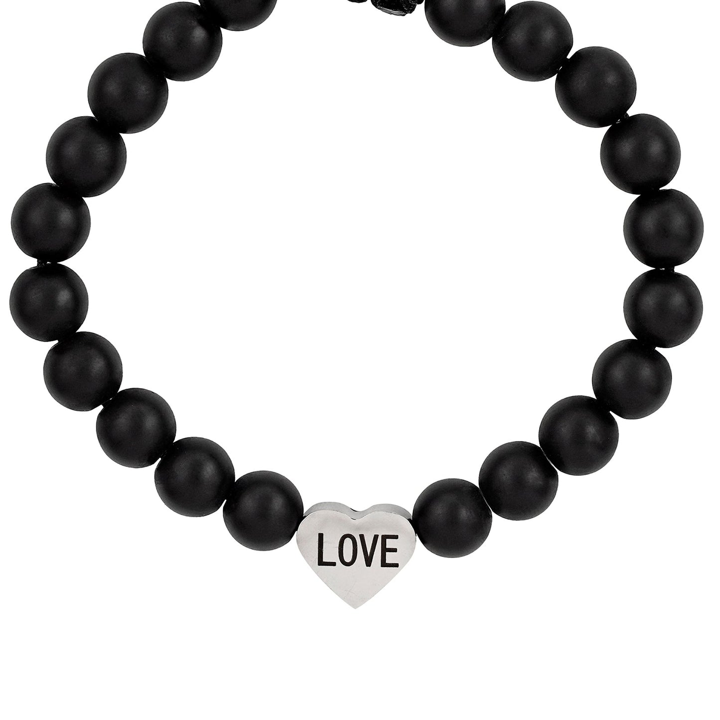 Today Was a Fairytale Black Couple Beaded Bracelet