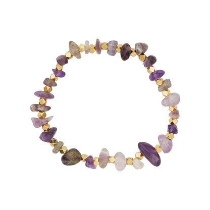 Bejewelled Purple Beaded Bracelet