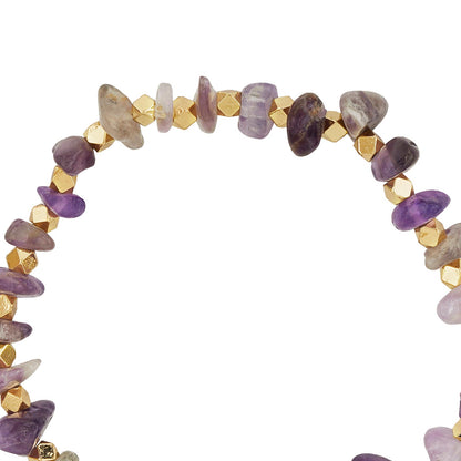 Bejewelled Purple Beaded Bracelet