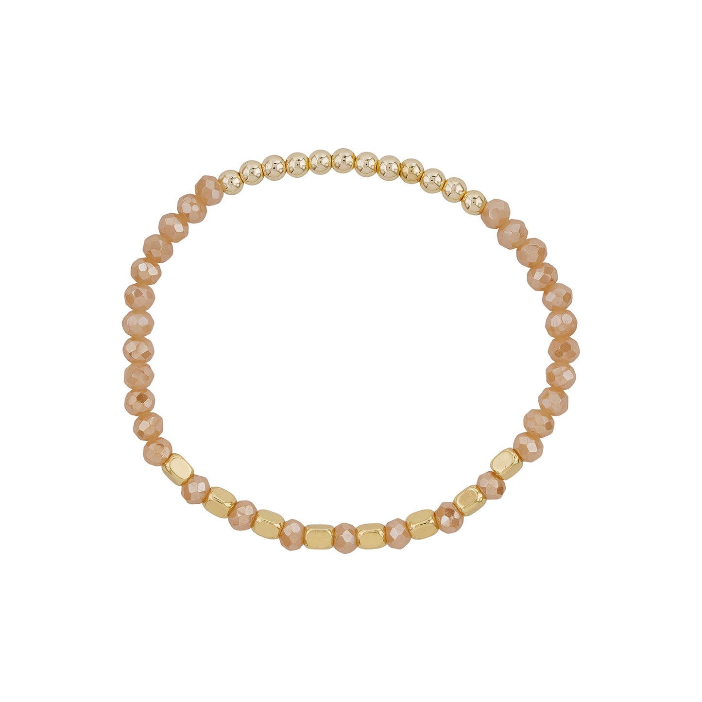 I Know Places cream Beaded Bracelet