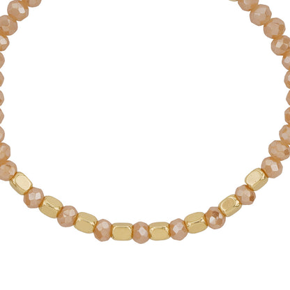 I Know Places cream Beaded Bracelet