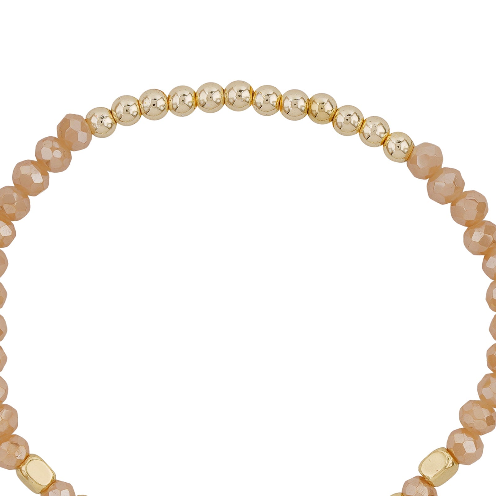 I Know Places cream Beaded Bracelet
