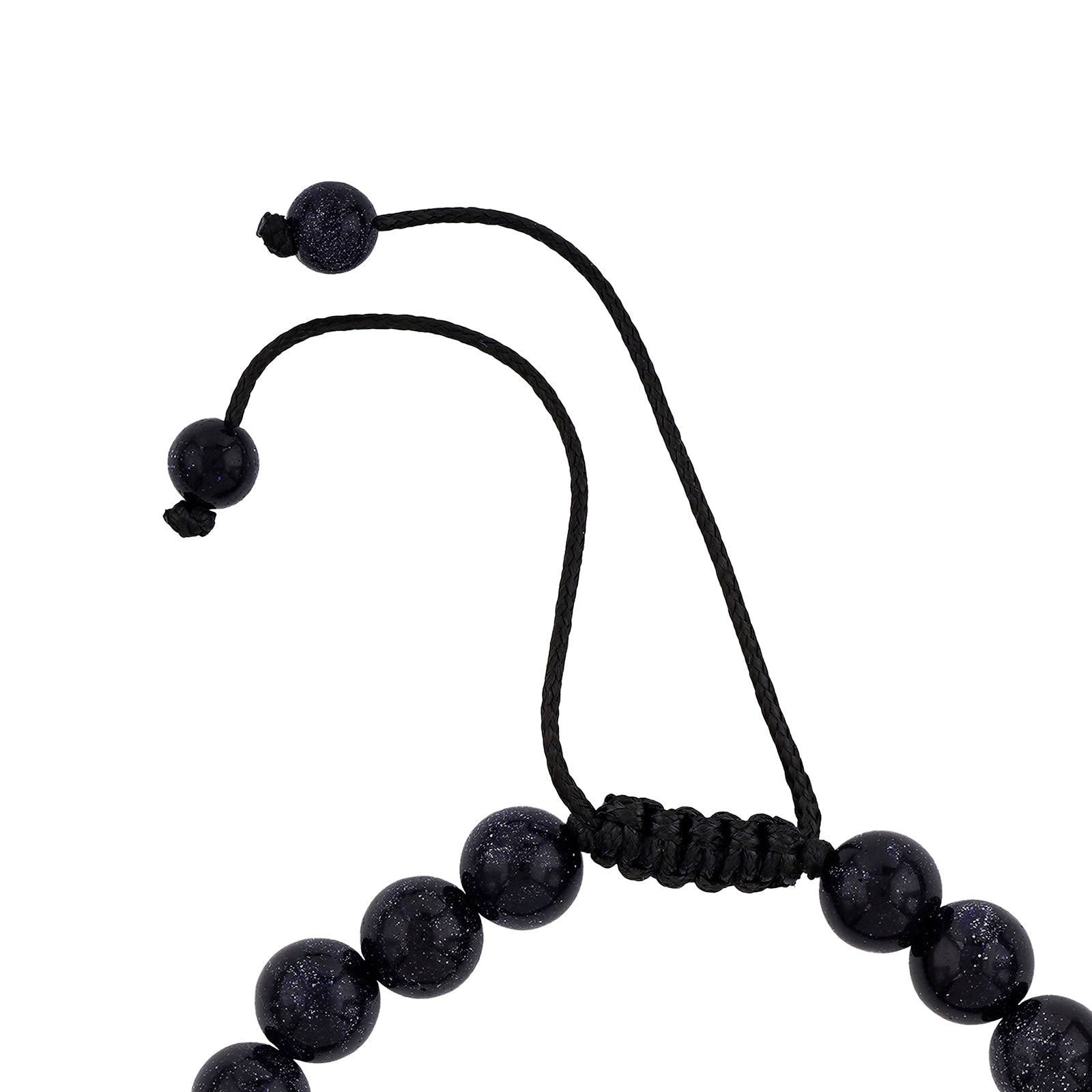 Midnight Rain Deep Blue Beaded Bracelet