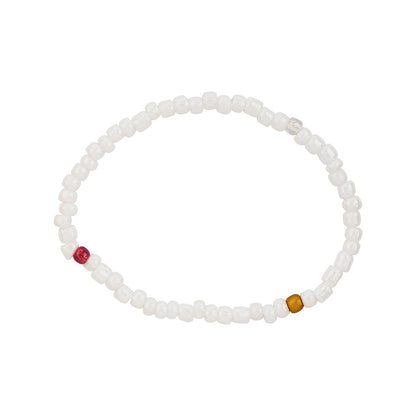 It's Nice To Have A Friend Cream Beaded Bracelet