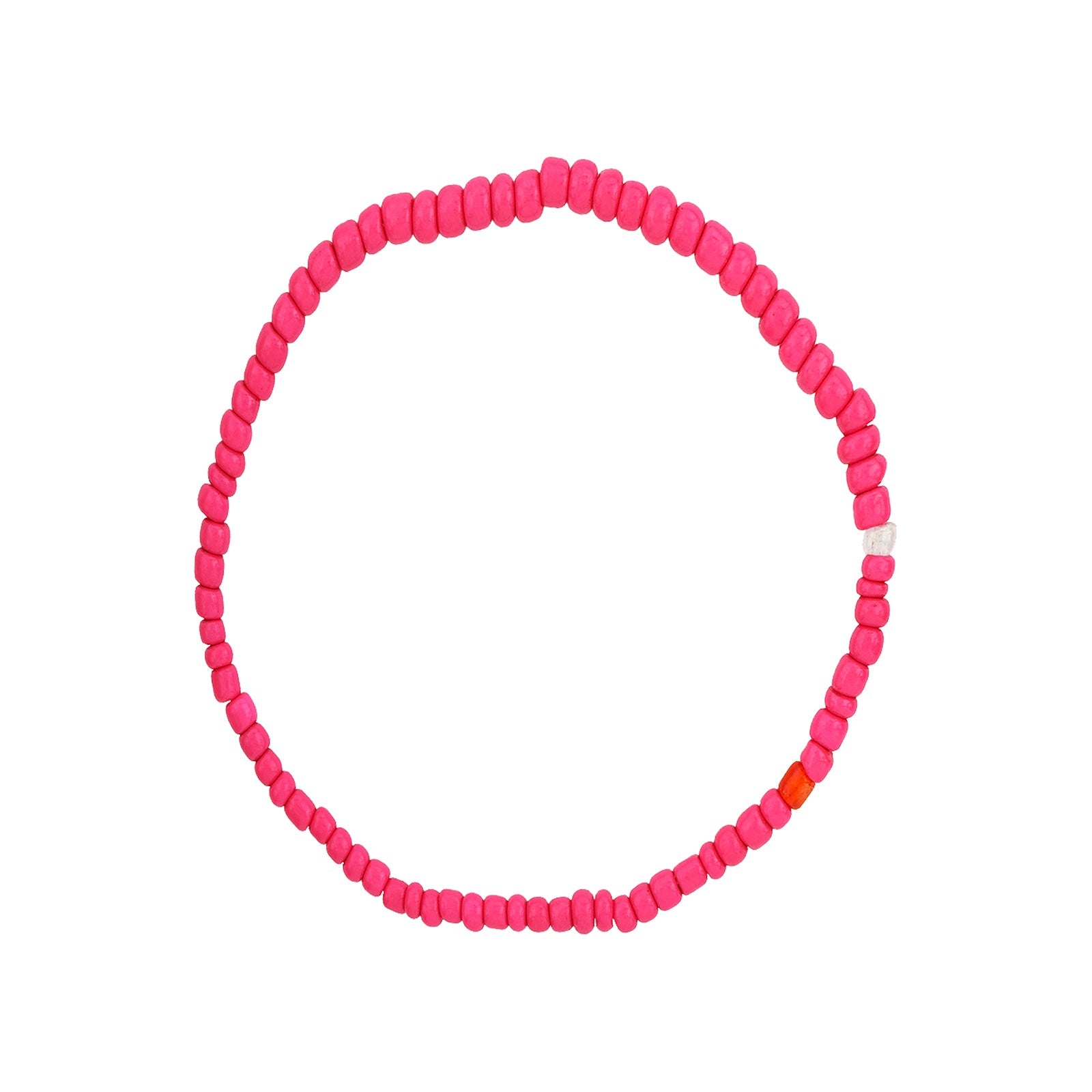 I Knew You Were Trouble Dark Pink Beaded Bracelet