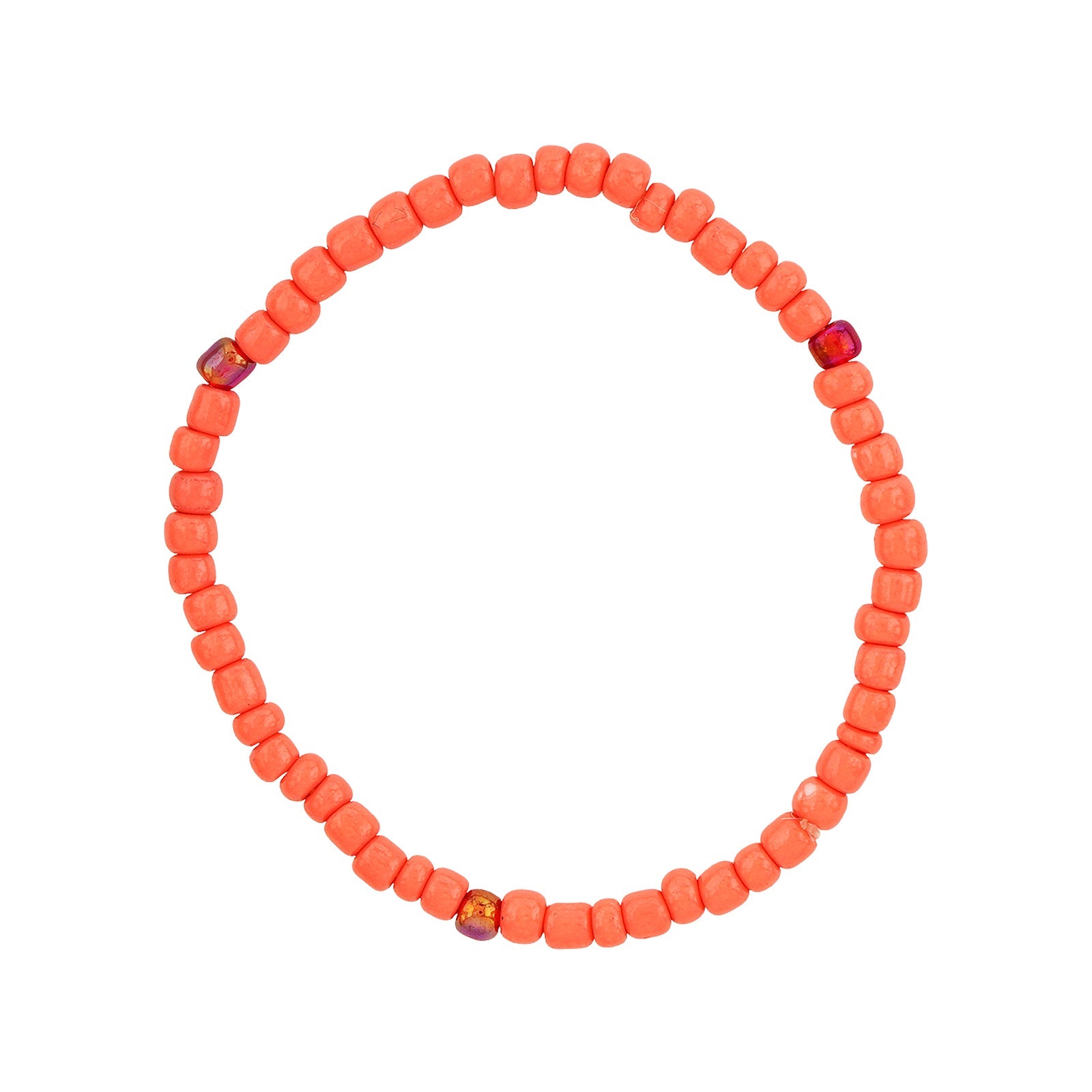 I Knew You Were Trouble Dark Pink Beaded Bracelet