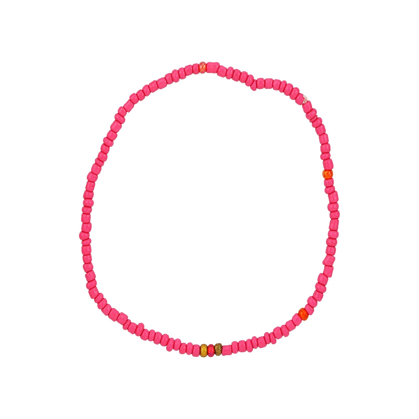 I Knew You Were Trouble Dark Pink Beaded Bracelet