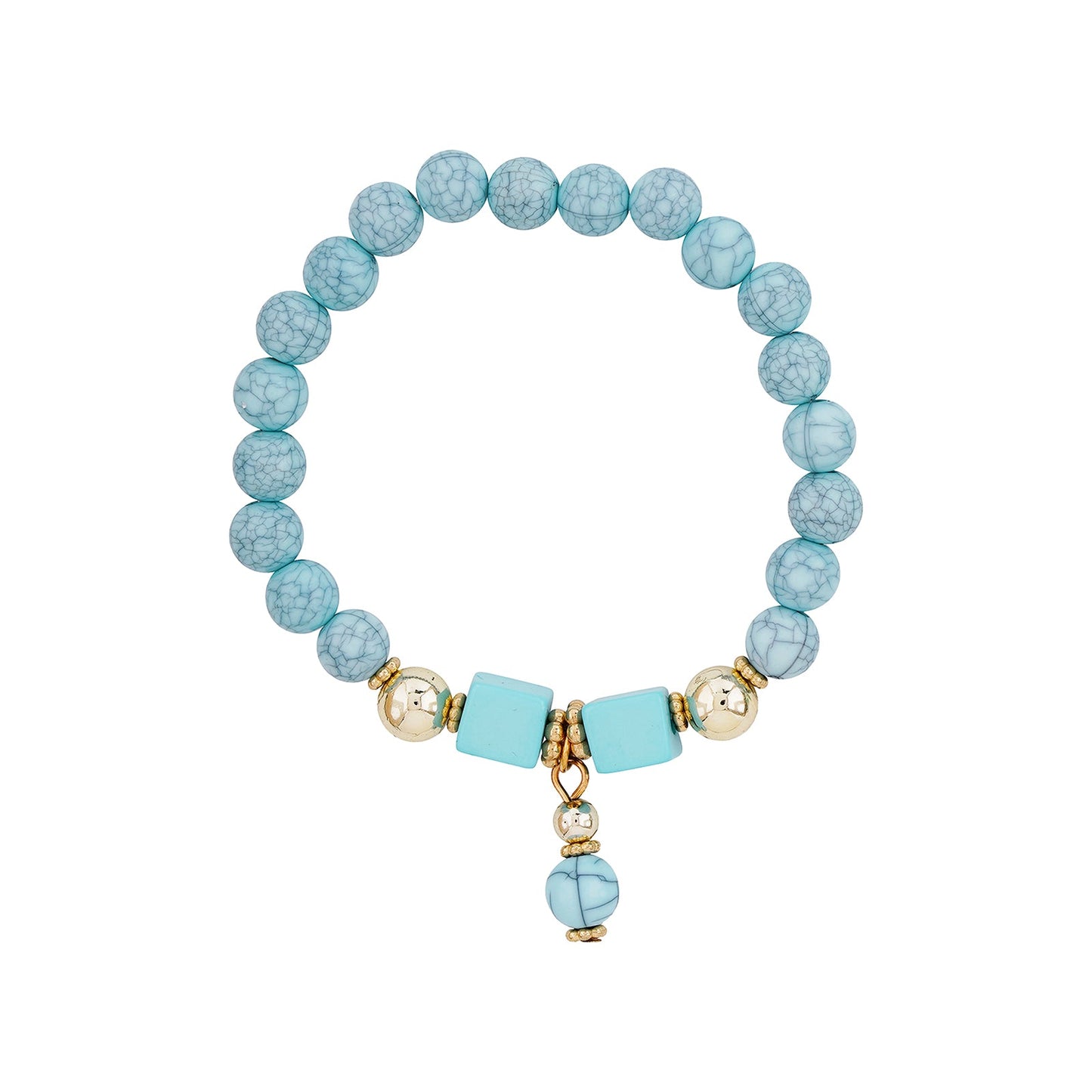 Sweeter Than Fiction Blue Beaded Bracelet