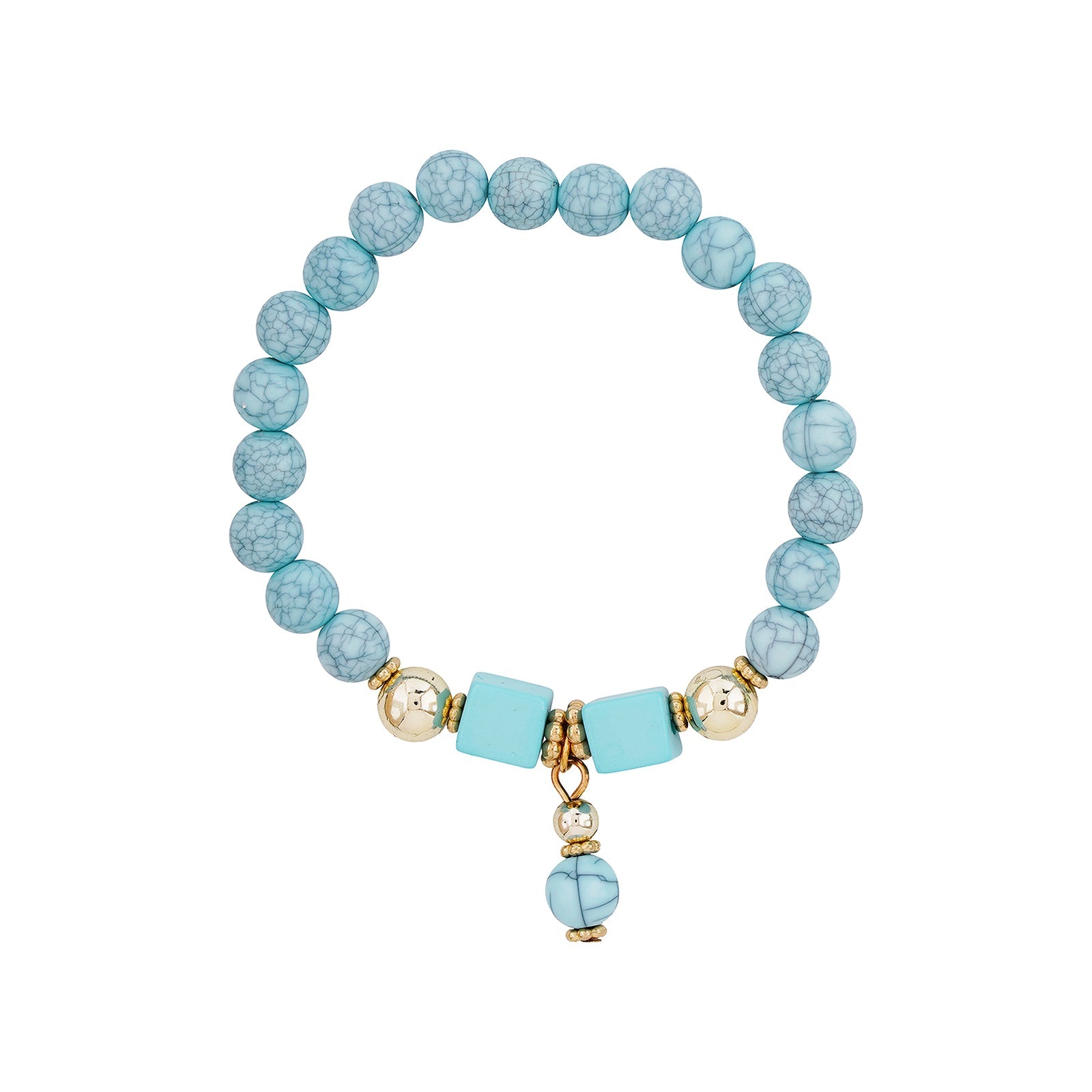 Sweeter Than Fiction Blue Beaded Bracelet