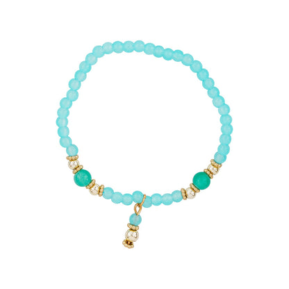 Sweeter Than Fiction Blue Beaded Bracelet