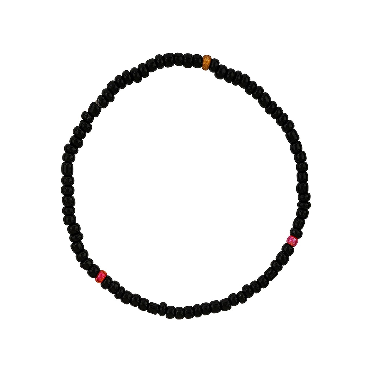Thank You aIMee Black Beaded Bracelet