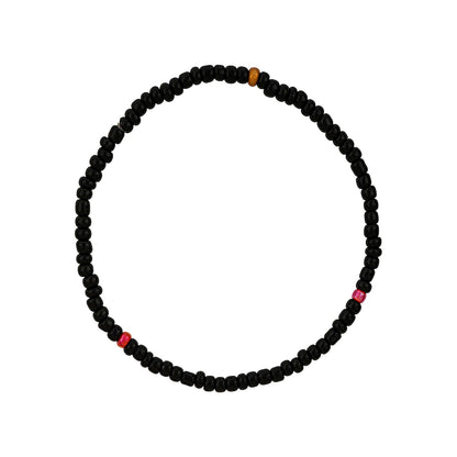 Thank You aIMee Black Beaded Bracelet