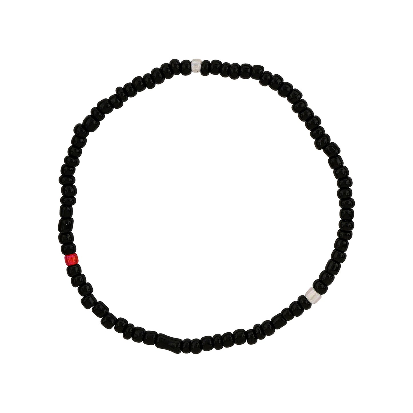 Thank You aIMee Black Beaded Bracelet