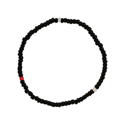 Thank You aIMee Black Beaded Bracelet