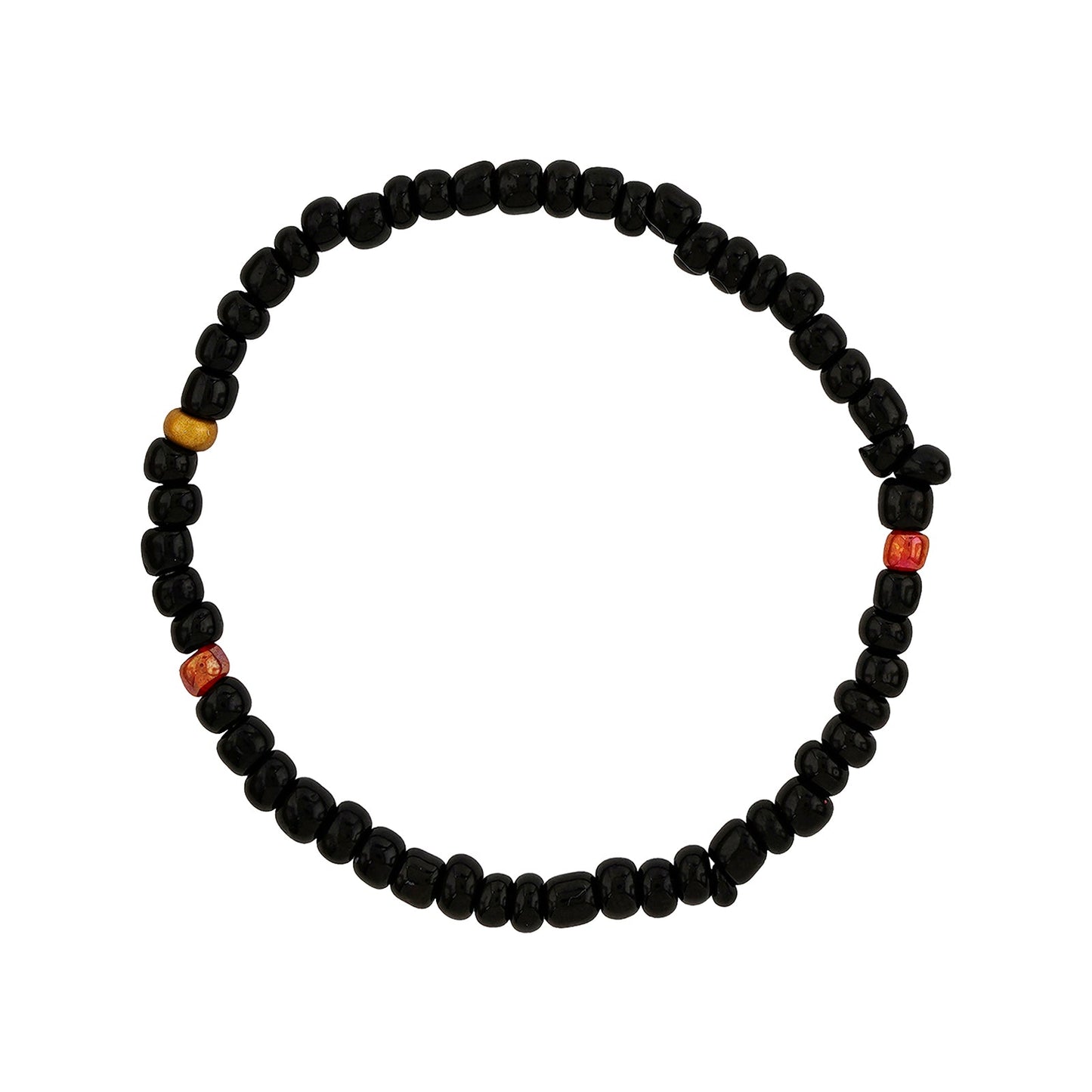Thank You aIMee Black Beaded Bracelet