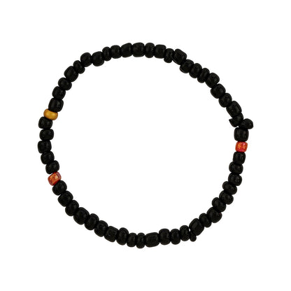 Thank You aIMee Black Beaded Bracelet