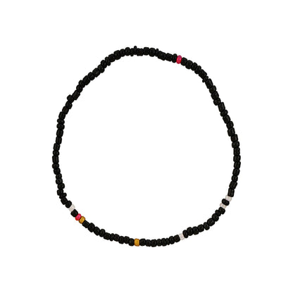 Thank You aIMee Black Beaded Bracelet