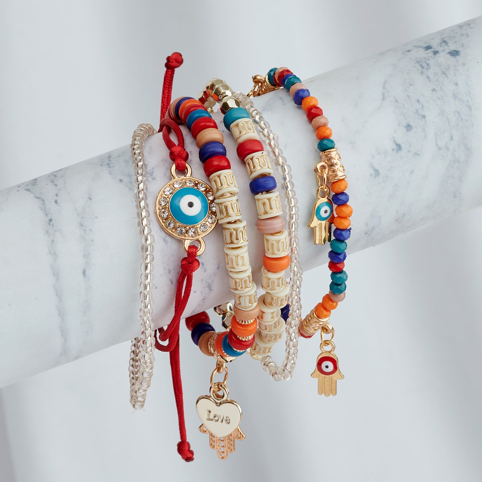 Treacherous Multicolored Beaded Bracelet