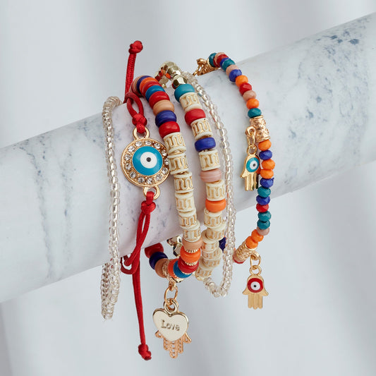 Treacherous Multicolored Beaded Bracelet