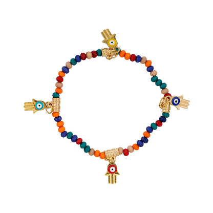Treacherous Multicolored Beaded Bracelet