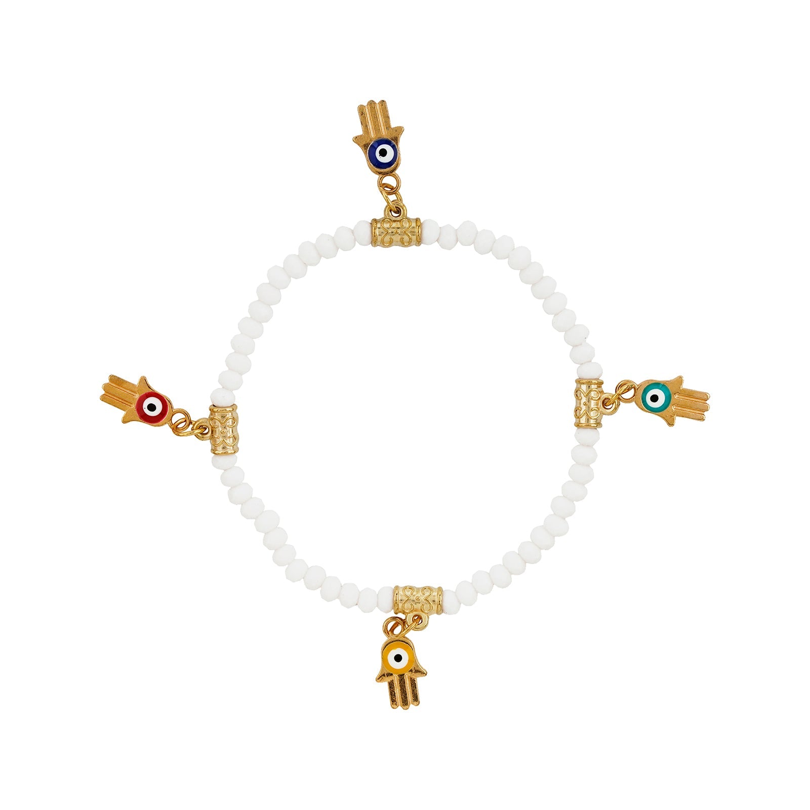 Fortnight White Beaded Bracelet