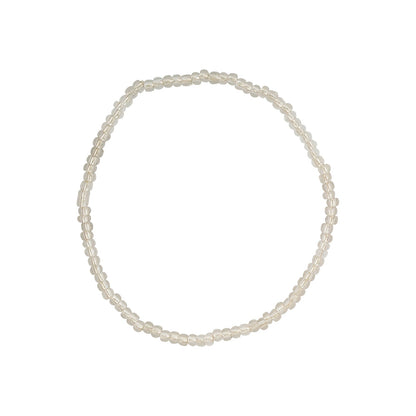 Fortnight White Beaded Bracelet