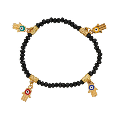 You're So Gorgeous Black And White Beaded Bracelet