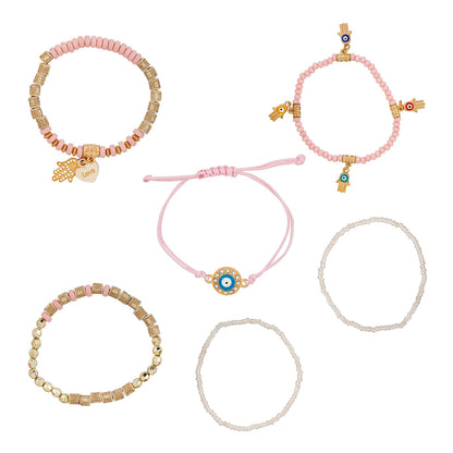 State Of Grace Pink Beaded Bracelet
