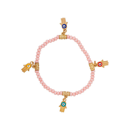 State Of Grace Pink Beaded Bracelet