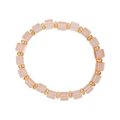 Sweet Nothing Blush Beaded Bracelet