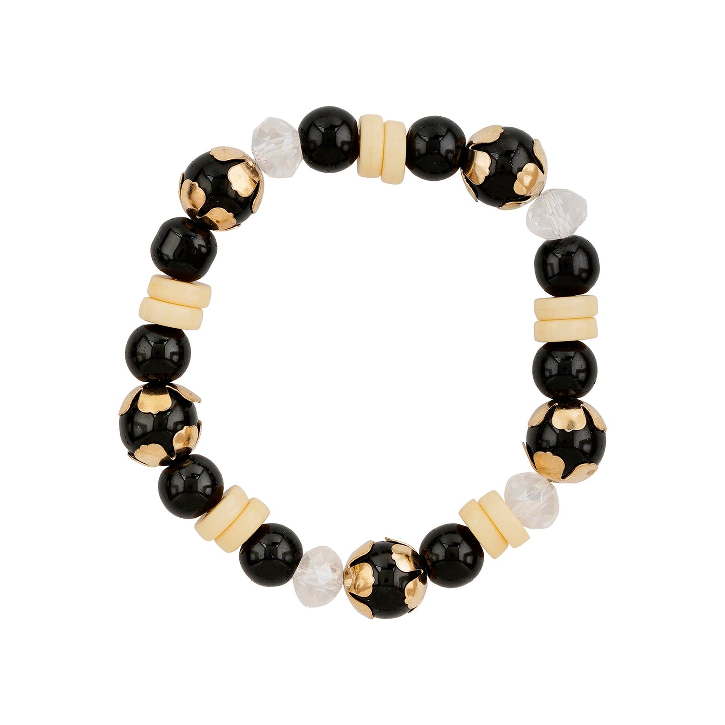 Don't Blame Me Black Beaded Bracelet