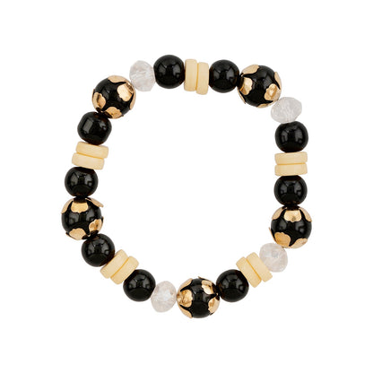 Don't Blame Me Black Beaded Bracelet