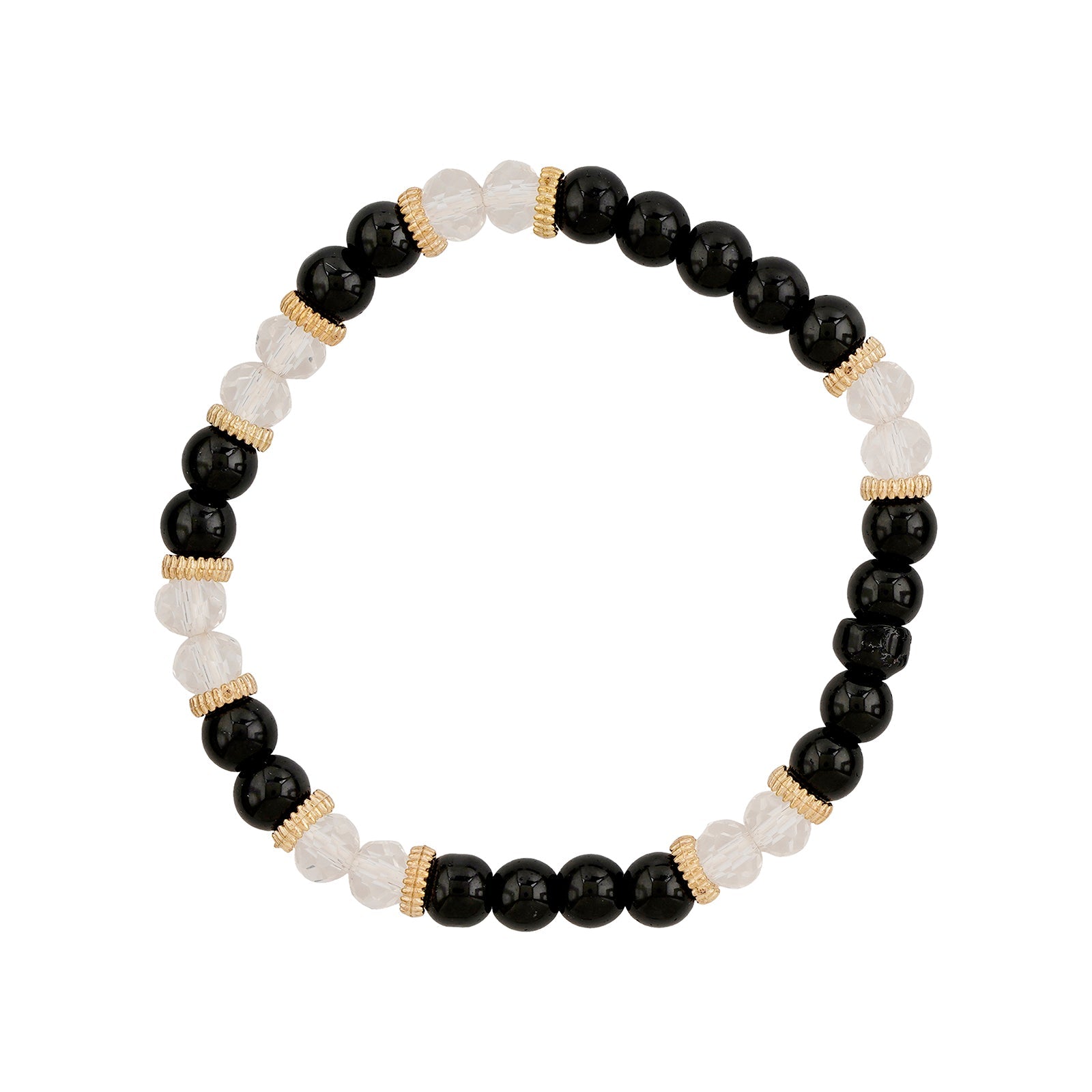 Don't Blame Me Black Beaded Bracelet