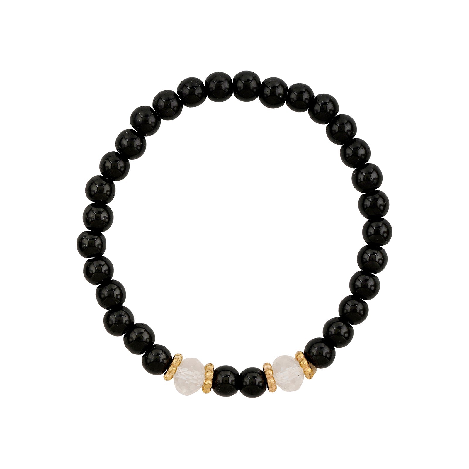 Don't Blame Me Black Beaded Bracelet