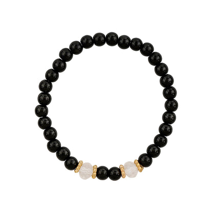 Don't Blame Me Black Beaded Bracelet