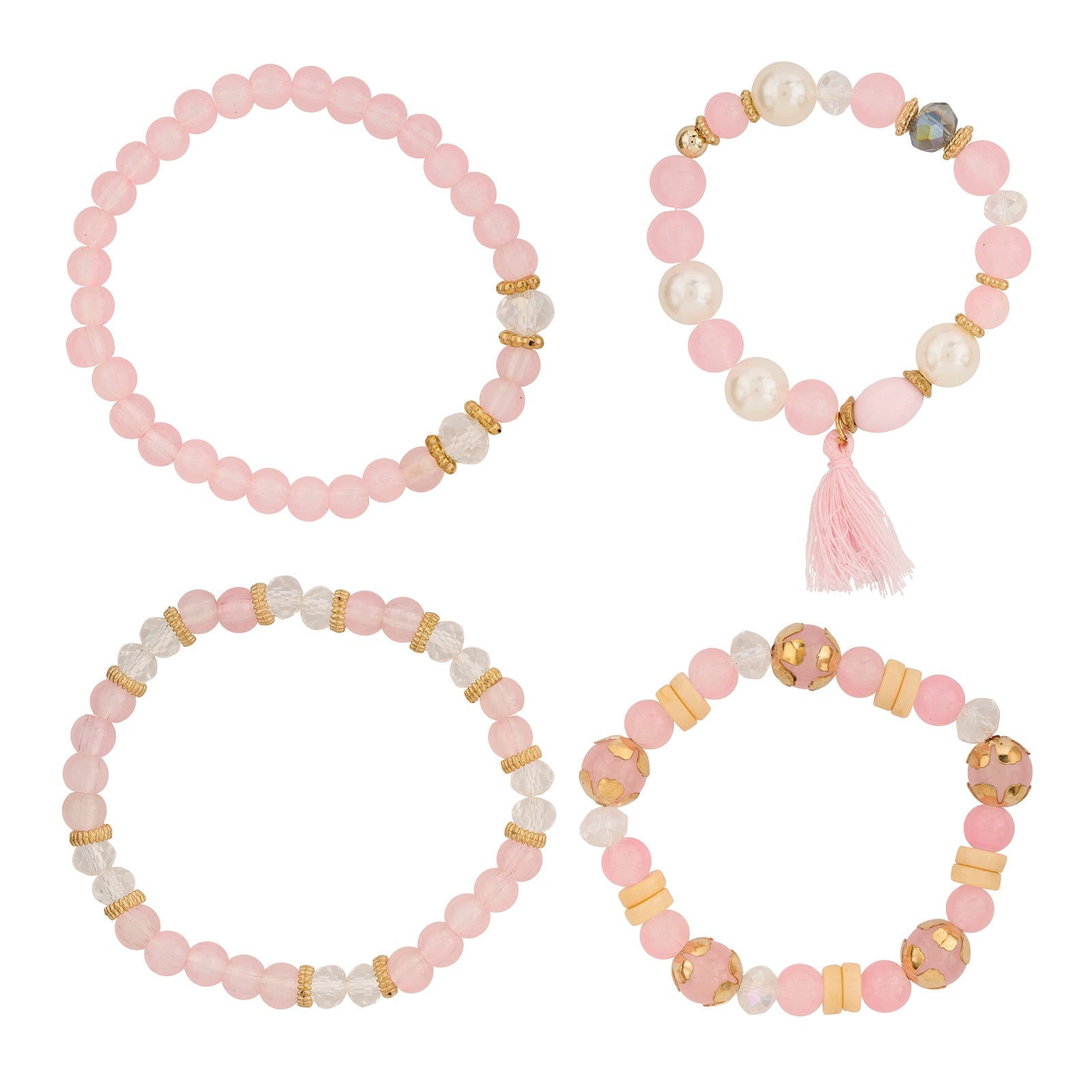 The Way I Loved You Pink Beaded Bracelet
