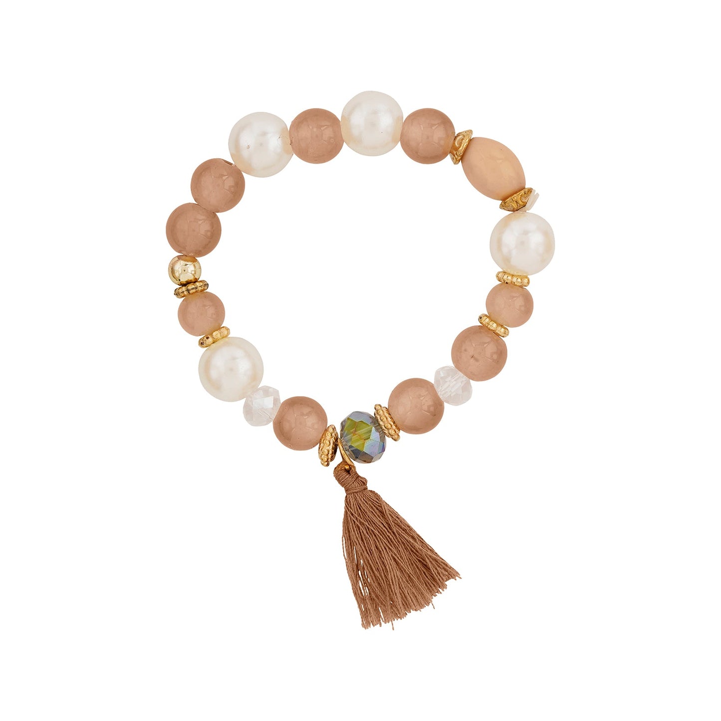 Folklore Brown Beaded Bracelet