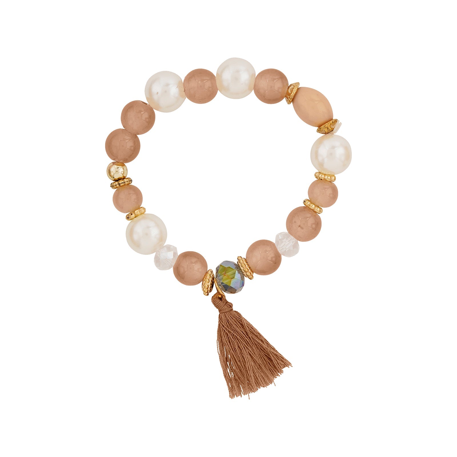 Folklore Brown Beaded Bracelet