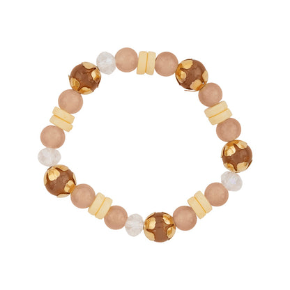 Folklore Brown Beaded Bracelet