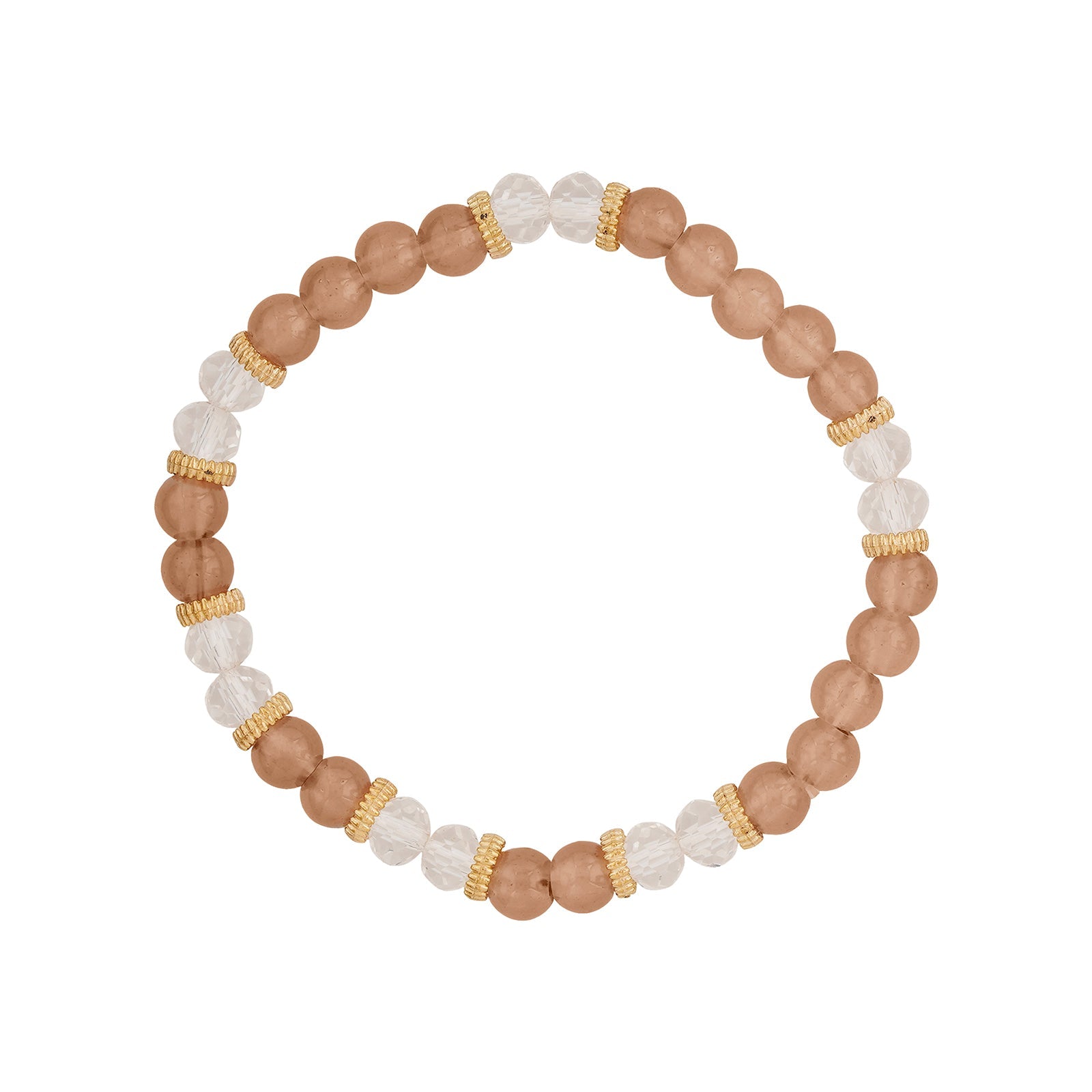 Folklore Brown Beaded Bracelet