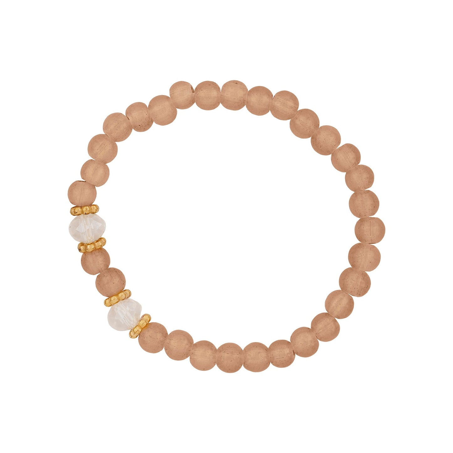 Folklore Brown Beaded Bracelet