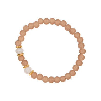 Folklore Brown Beaded Bracelet