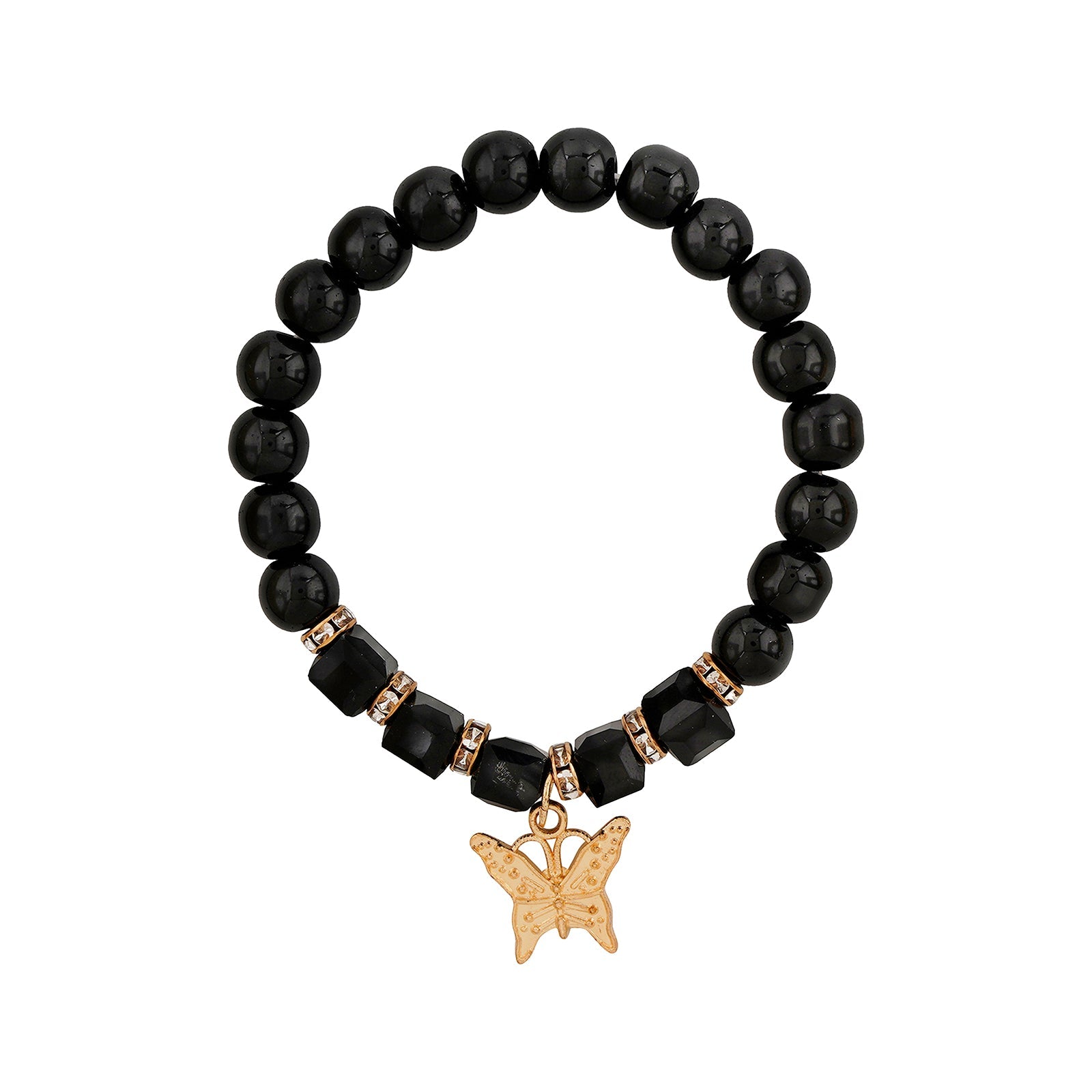 King Of My Heart black Beaded Bracelet