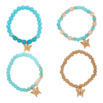 How You Get The Girl Blue Beaded Bracelet
