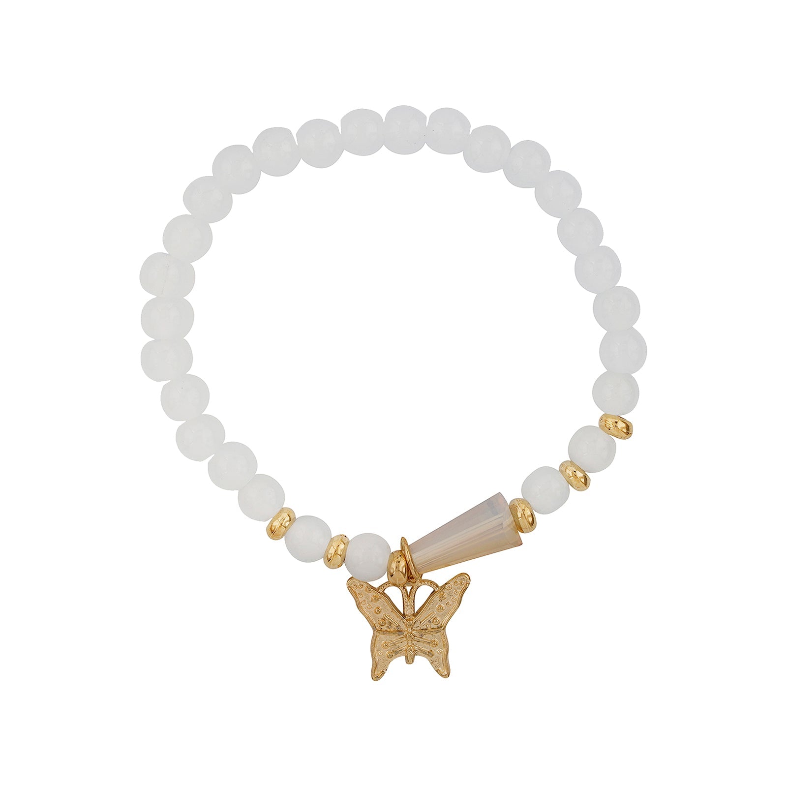 Guilty As Sin Purple Blue And Grey Beaded Bracelet