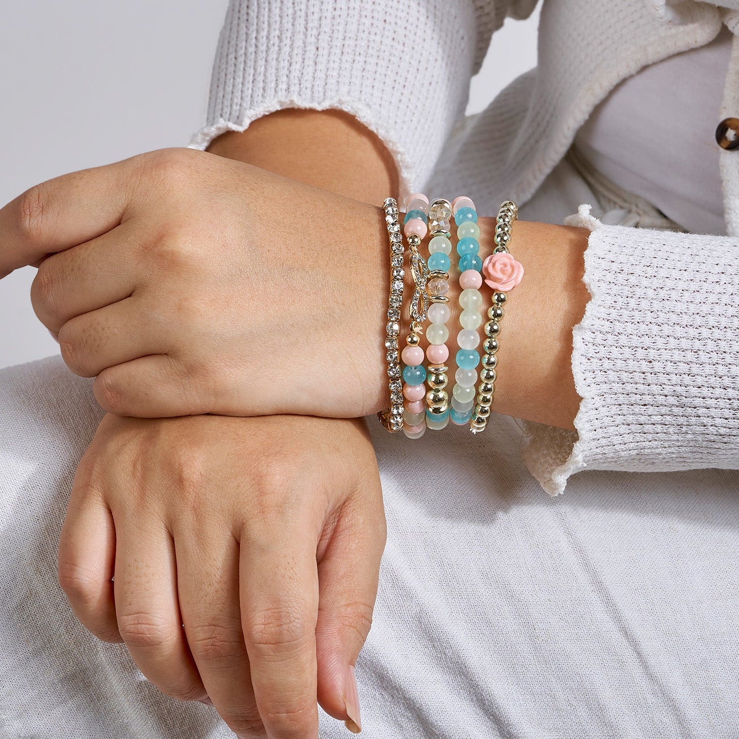 All Of The Girls You Loved Pastel Before Beaded Bracelet