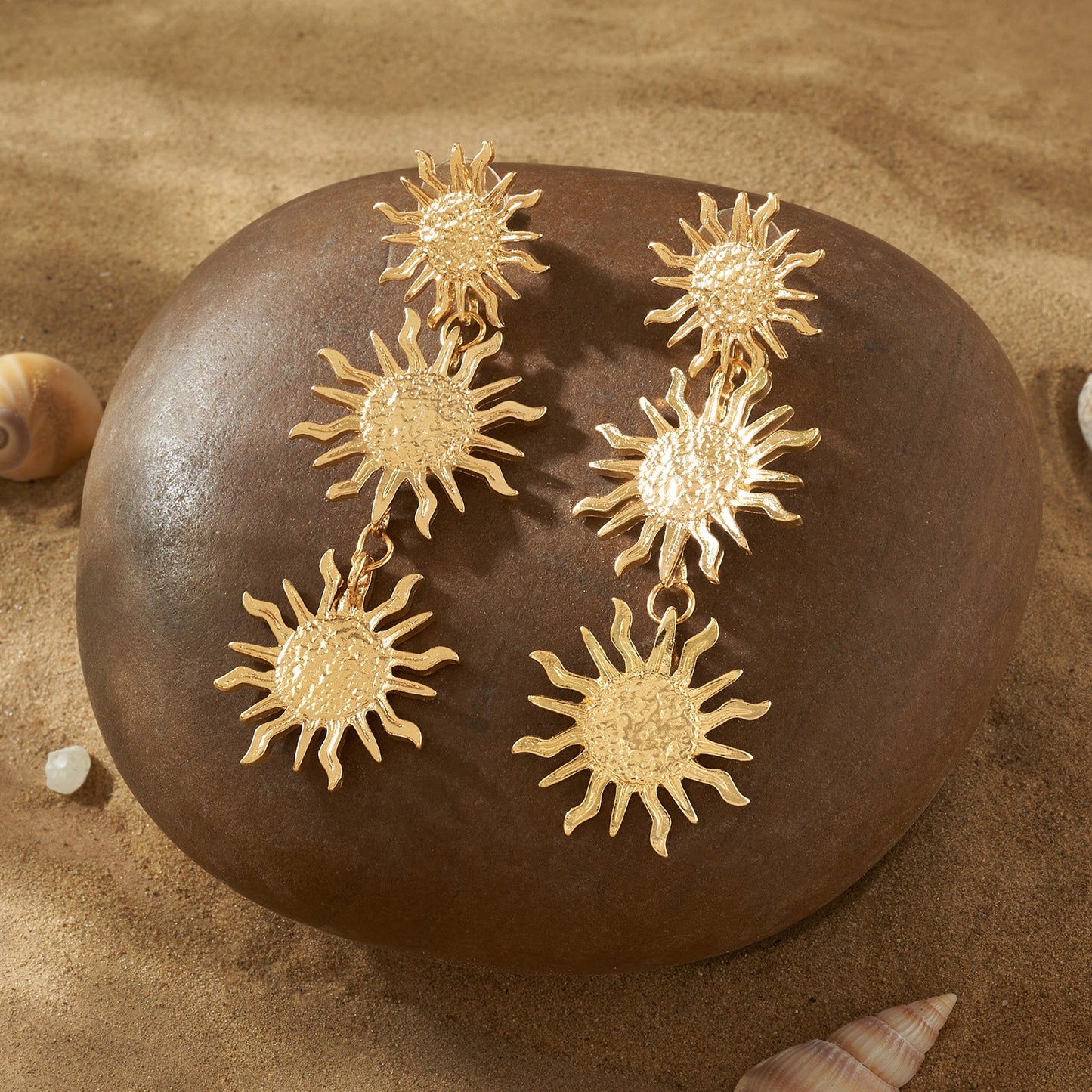 Caliope Gold Seashells Earrings
